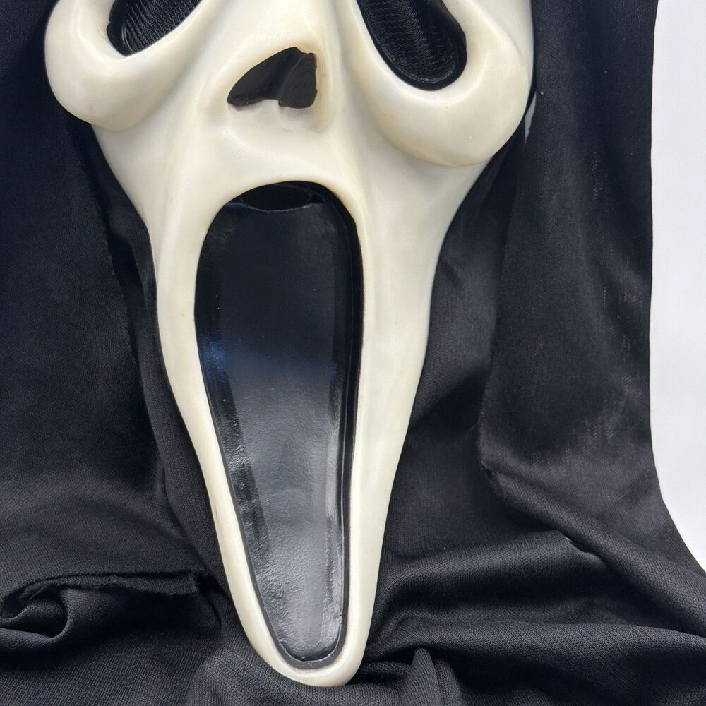 Ghost Face Scream Mask Easter Unlimited T Stamp Hood Fun World Horror - Picture 5 of 16